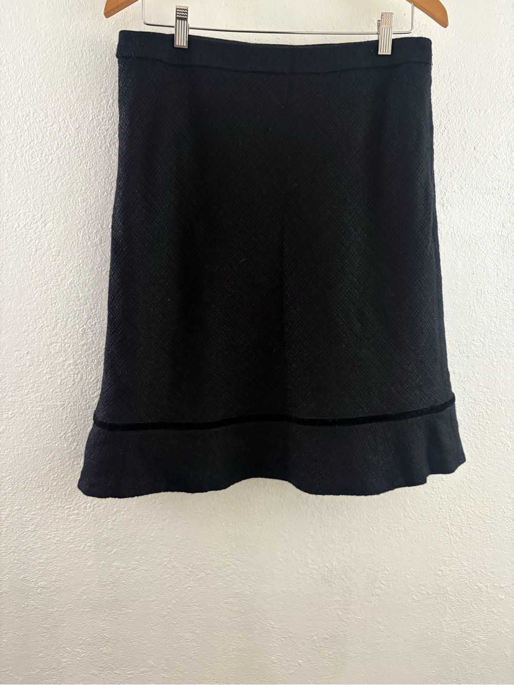Gap Wool Blend Black Flare Skirt size 10